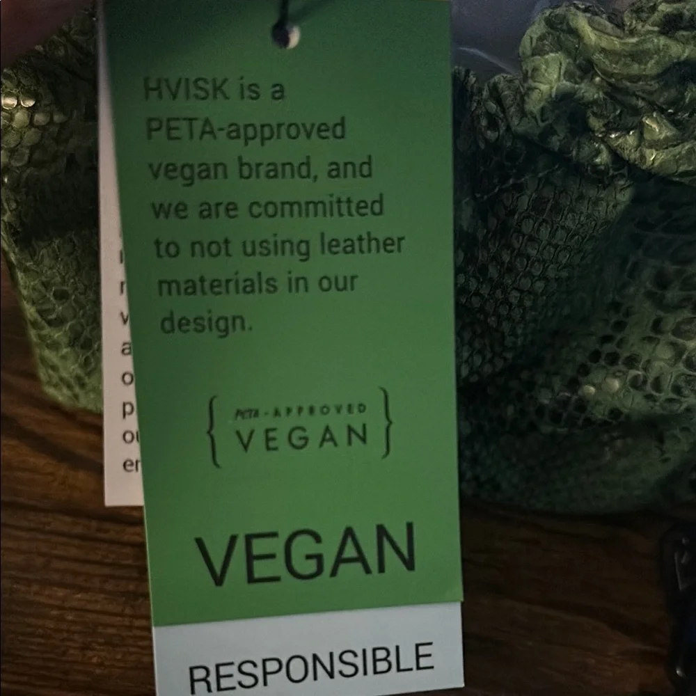 Hvisk Deep Green Snakeskin Shoulder Bag with Circular Handle - Picture 5 of 5